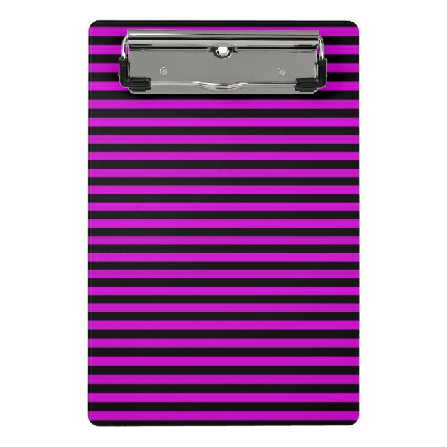 Mini Porte-bloc Motif rose noir rayures (Devant)