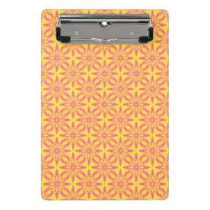 Mini Porte-bloc Motif sans couture de fleurs jaunes roses