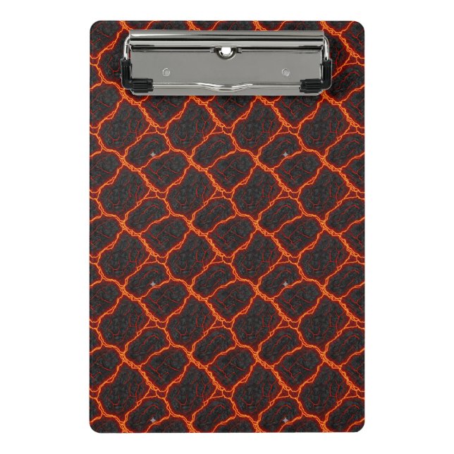 Mini Porte-bloc Motif sans couture de flux de lave (Devant)