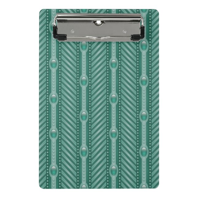 Mini Porte-bloc Motif turquoise ornemental (Devant)