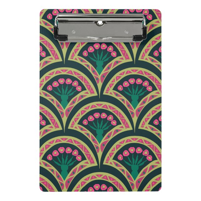 Mini Porte-bloc motif vert en forme de coquillage (Devant)