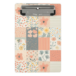 Mini Porte-bloc Motif vintage à écailles florales - Pastel (2)