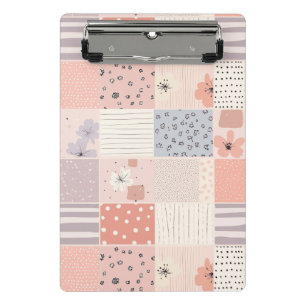 Mini Porte-bloc Motif vintage en écorce florale - Pastel (3)