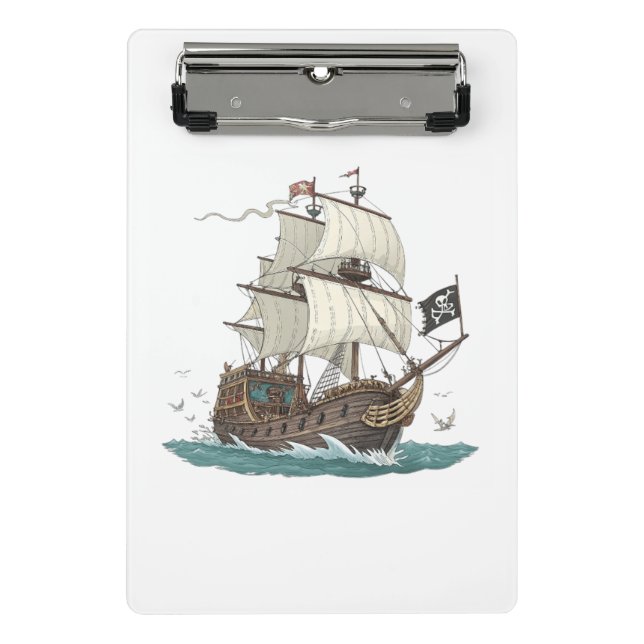 Mini Porte-bloc Navire Pirate (Devant)