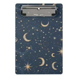 Mini Porte-bloc Navy Vintage Astrologie Lune Constellation
