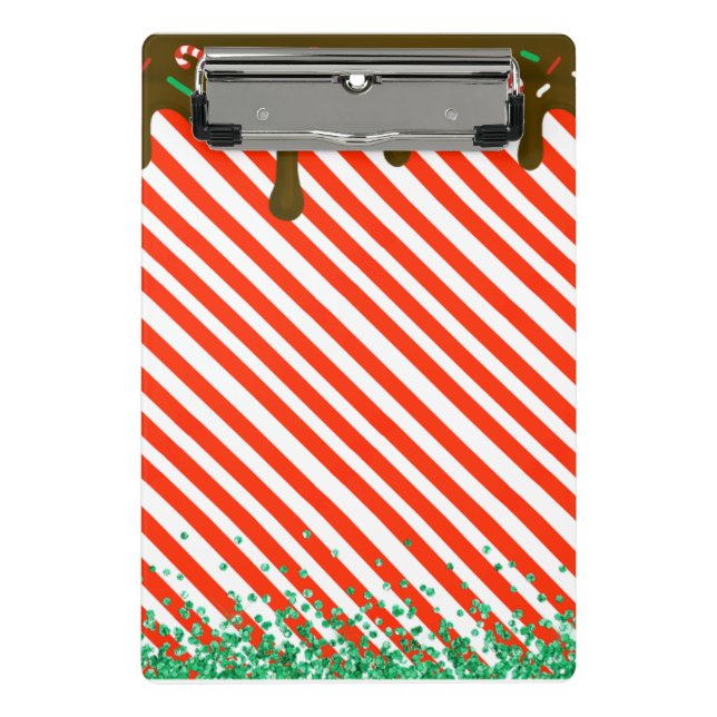 Mini Porte-bloc Noël Chocolat Drift Pepperment Candy Xmas Fun (Devant)