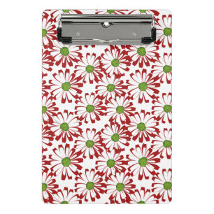 Mini Porte-bloc Noël Rouge et vert marguerite motif floral