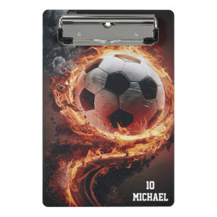 Mini Porte-bloc Nom Et Numéro Personnalisés Soccer Ball Football