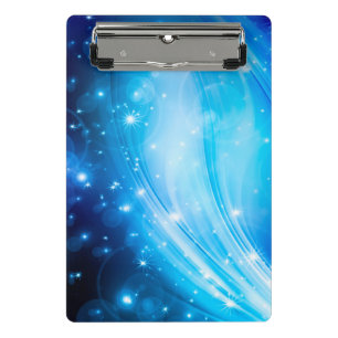 Mini Porte-bloc Northern Light Stars blue + votre texte et vos idé