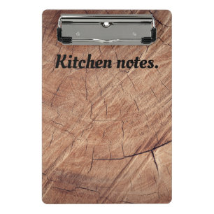 Mini Porte-bloc Notes de cuisine en bois