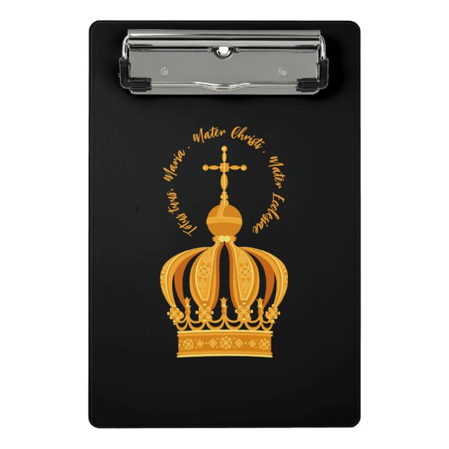 Mini Porte-bloc Notre-Dame de Fatima couronne (Devant)