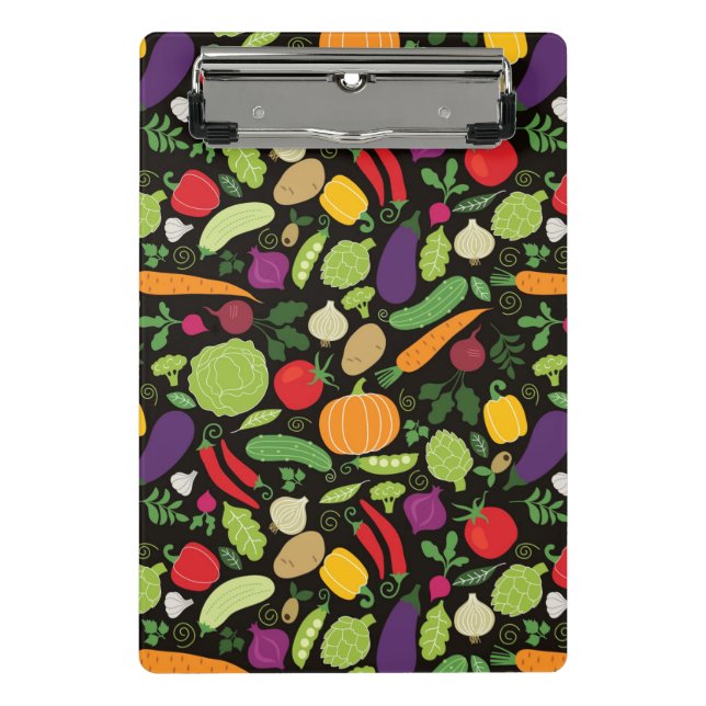 Mini Porte-bloc Nourriture sur un arrière - plan noir (Devant)