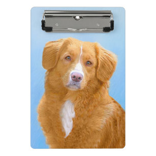 Mini Porte-bloc Nouvelle-Écosse Peinture de chien pour l'essayeur