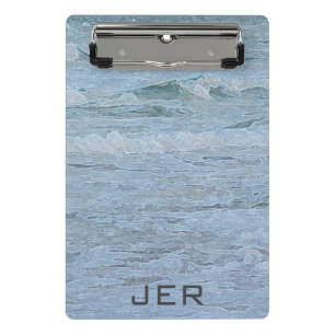 Mini Porte-bloc Œuvre d'art avec monogramme représentant des vague