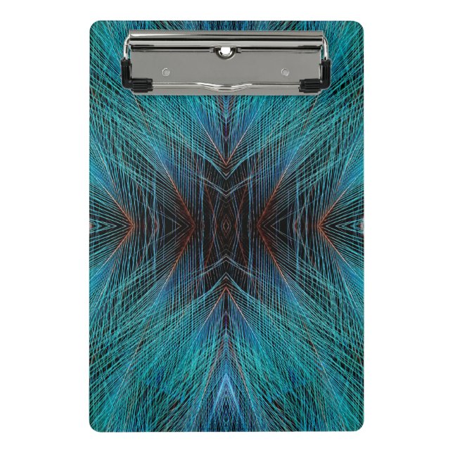 Mini Porte-bloc Oiseau de Paradis Plume Fractale (Devant)