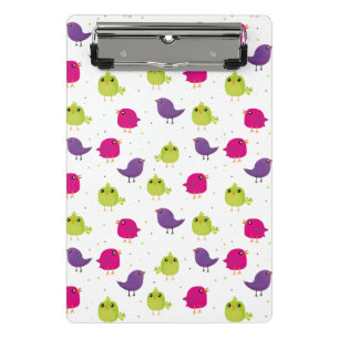 Mini Porte-bloc Oiseaux colorés mignons
