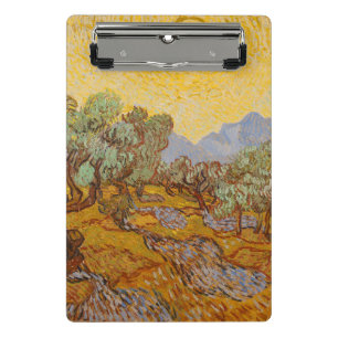 Mini Porte-bloc Oliviers de Van Gogh Soleil Jaune Ciel