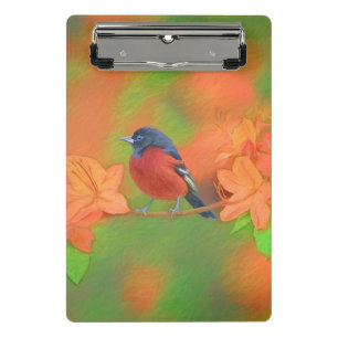Mini Porte-bloc Orchard Oriole Songbird Peinture Oiseau original