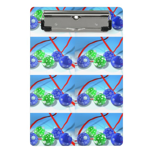 Mini Porte-bloc Ornements de Noël (Devant)