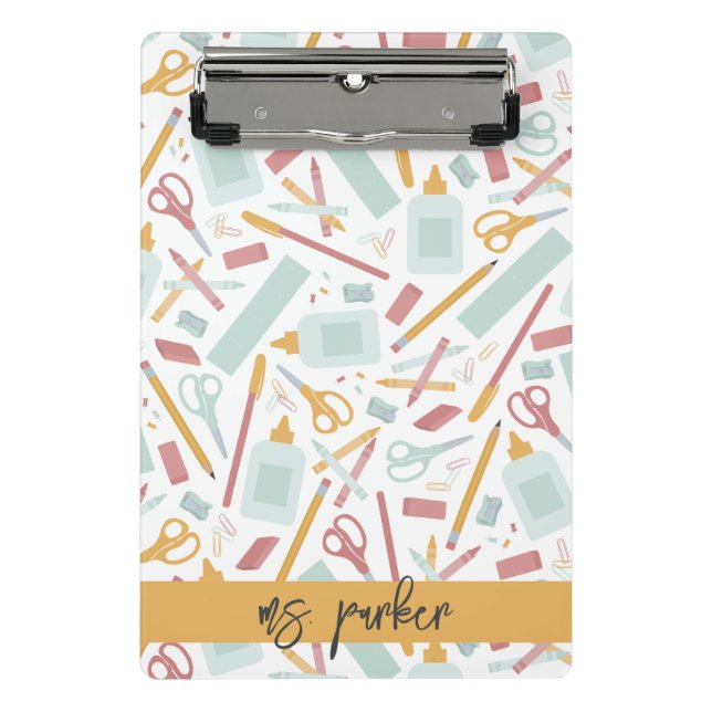 Mini Porte-bloc Outils scolaires personnalisés (Devant)