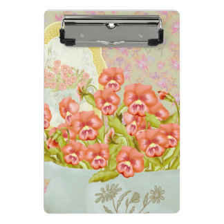 Mini Porte-bloc Pansies dans un bol