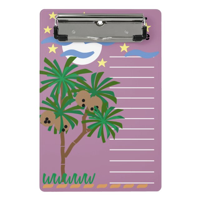 Mini Porte-bloc Papeterie "Symboles Abstraits" (Devant)