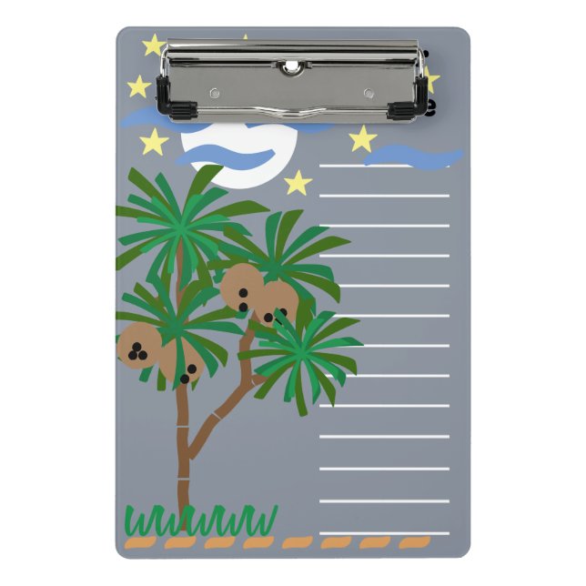 Mini Porte-bloc Papeterie "Symboles Abstraits" (Devant)