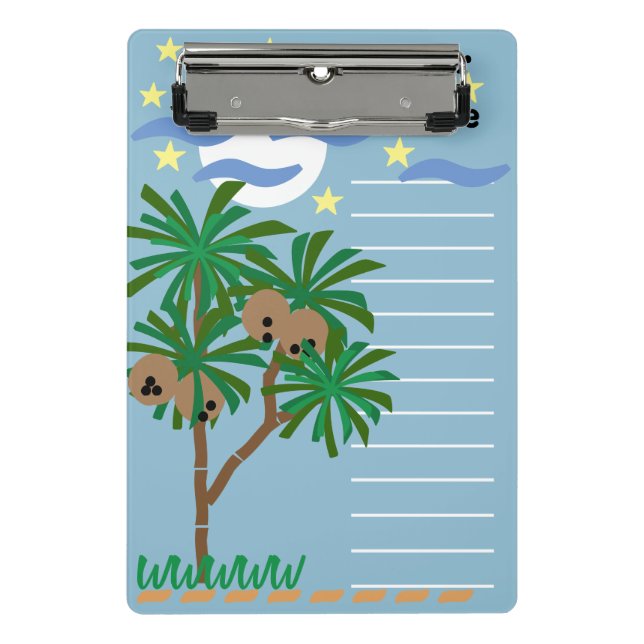 Mini Porte-bloc Papeterie "Symboles Abstraits" (Devant)