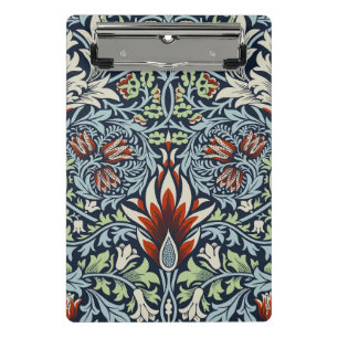 Mini Porte-bloc Papier peint floral Morris Navy Blue Snakeshead