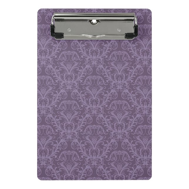 Mini Porte-bloc Papier peint floral pourpre 2 (Devant)