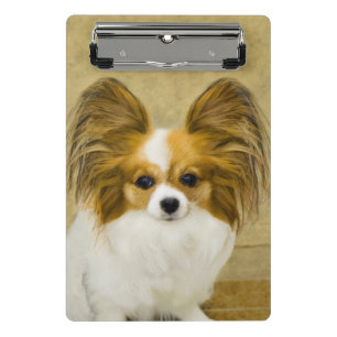 Mini Porte-bloc Papillon (Hound Tri) Peinture - Art Chien original