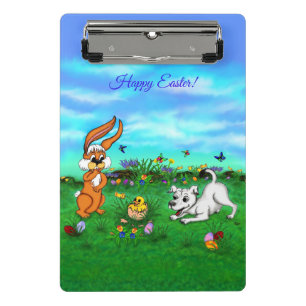 Mini Porte-bloc Pâques - Chiot Capo Rabbit et Chick