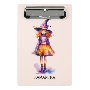 Mini Porte-bloc Pastel Cute Witch Girl - Halloween esthétique (2)