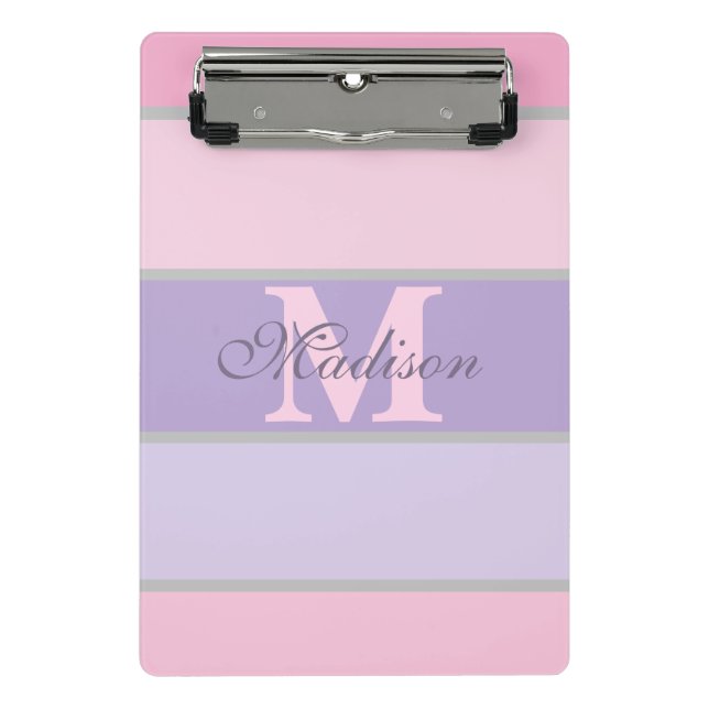 Mini Porte-bloc pastel rose et violet iPhone / coque ipad (Devant)