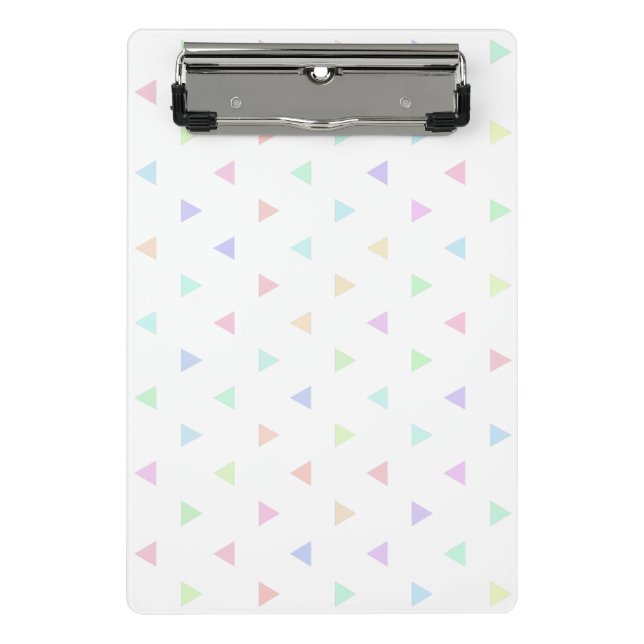 Mini Porte-bloc Pastel Triangles Motif Multicolor (Devant)