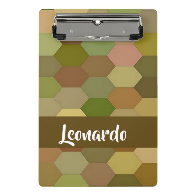 Mini Porte-bloc pavé hexagone Brown (Devant)