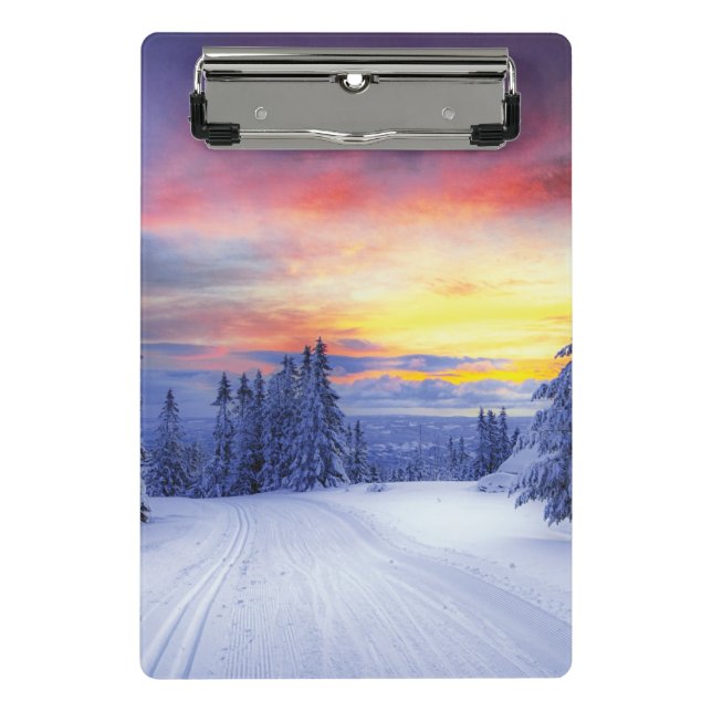Mini Porte-bloc Paysage hivernal (Devant)