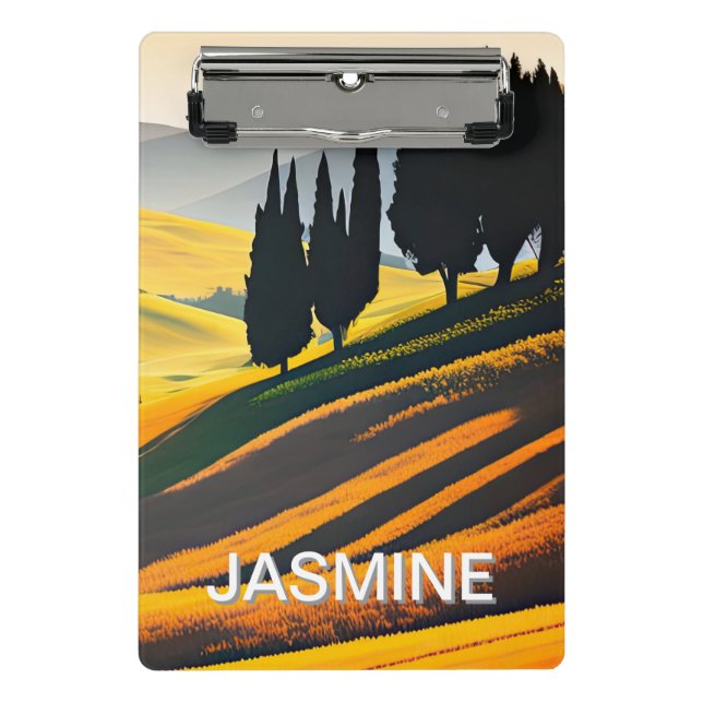 Mini Porte-bloc Paysage toscan à flanc de colline (Devant)