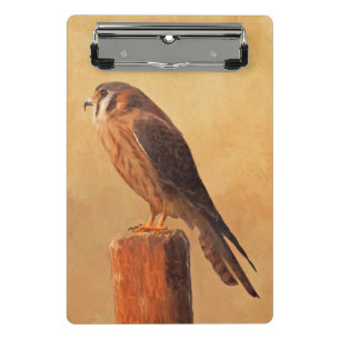 Mini Porte-bloc Peinture américaine Kestrel - Art original pour oi