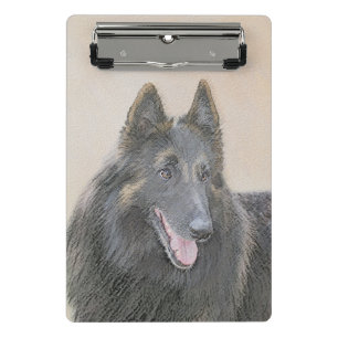Mini Porte-bloc Peinture belge Tervuren - Cute Original Chien Art
