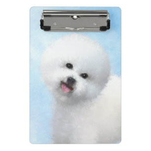 Mini Porte-bloc Peinture Bichon Frise - Cute Original Chien Art