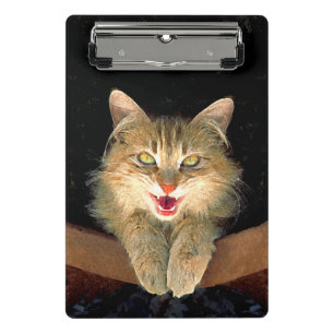 Mini Porte-bloc Peinture de chat Mad - Cute Original Cat Art