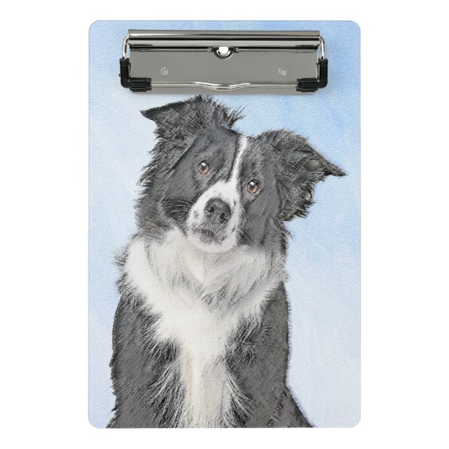 Mini Porte-bloc Peinture de collie frontalière - Belle art origina (Devant)