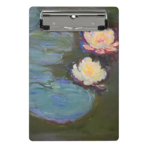 Mini Porte-bloc Peinture de nénuphars d'étang de Monet