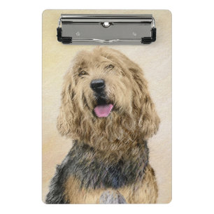 Mini Porte-bloc Peinture d'Otterhound - Joli art original de chien