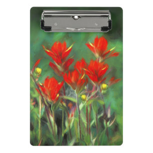 Mini Porte-bloc Peinture indienne de pinceau - Art Fleur original