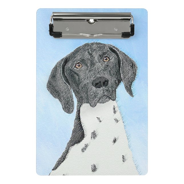 Mini Porte-bloc Peinture pointeur germanique - Art original (Devant)