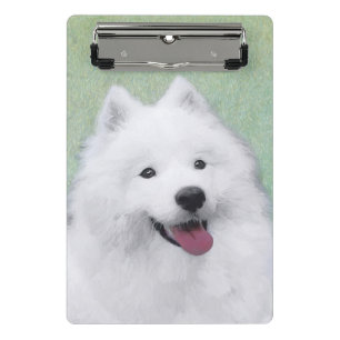 Mini Porte-bloc Peinture Samoyed - Cute Original Chien Art