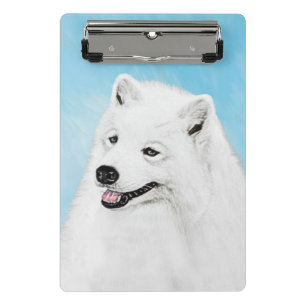 Mini Porte-bloc Peinture Samoyed - Cute Original Chien Art