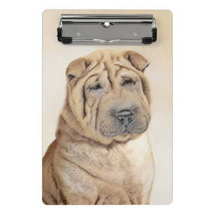 Mini Porte-bloc Peinture Shar Pei - Cute Original Chien Art